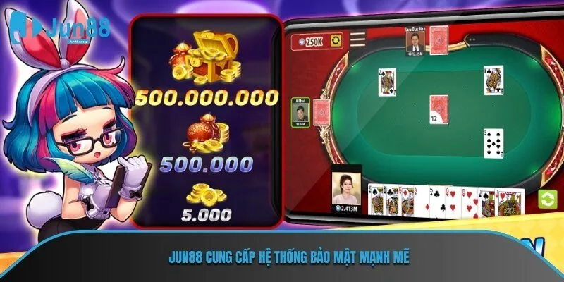 JUN88 cung cấp hệ thống bảo mật mạnh mẽ